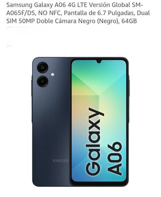 Samsung Galaxy A06 64GB Negro