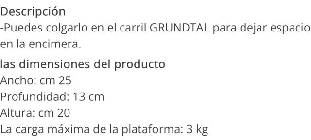 Estanterías Cocina Grundtal IKEA