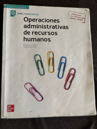 Operaciones administrativas de recursos humanos