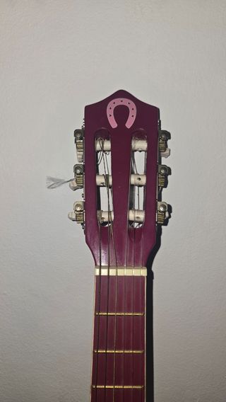 Guitarra infantil rosa con unicornio