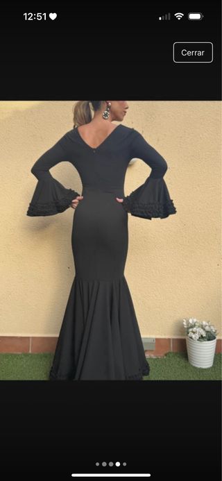 Vestido Flamenca Negro Talla S