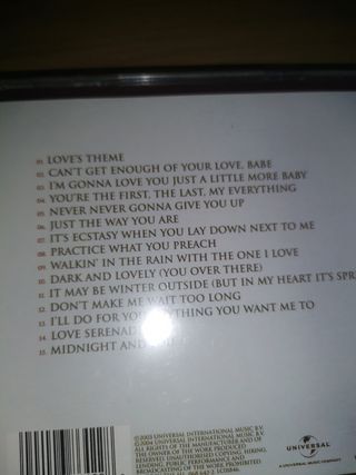 Barry White Love Songs CD