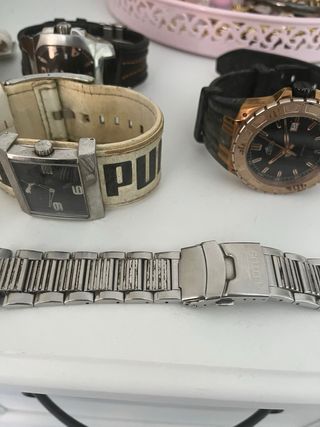 Pack 5 relojes marca 3 lotus, 1 puma y 1 viceroy.