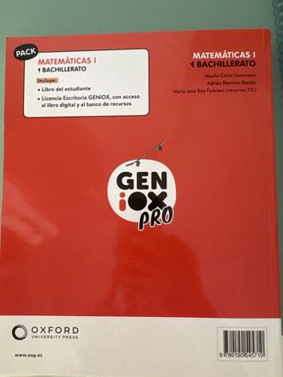 Matemáticas I 1º Bachillerato. Libro del estudi...