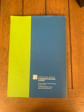 Libros Piano Conservatori del Liceu