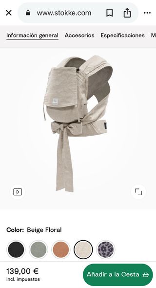Mochila Porta Bebé Stokke