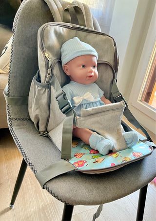 Trona Portátil Mochila Bebé