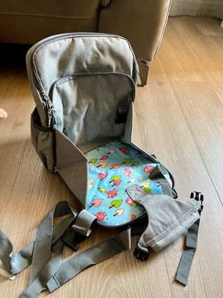 Trona Portátil Mochila Bebé