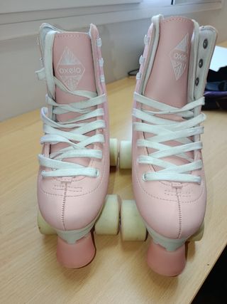 Patines rosas para niña