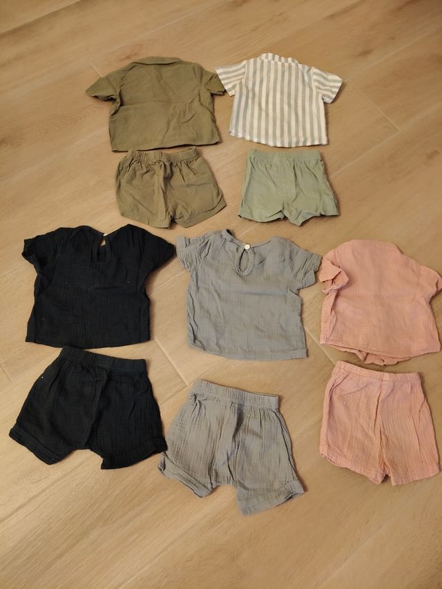 Lote Ropa Verano Niños Camisa y Pantalón