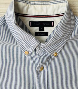 Camisa Tommy Hilfiger Oxford Rayas Talla S-M