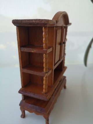 Mueble miniatura antigua casa de muñecas madera
