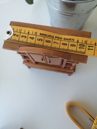 Mueble miniatura antigua casa de muñecas madera