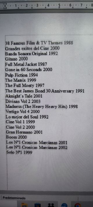 Colección CDs Música Varios Artistas