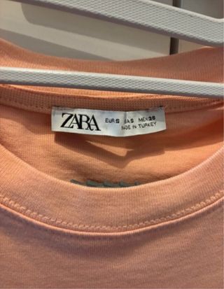 Camiseta Zara Rosa con Bolsillo