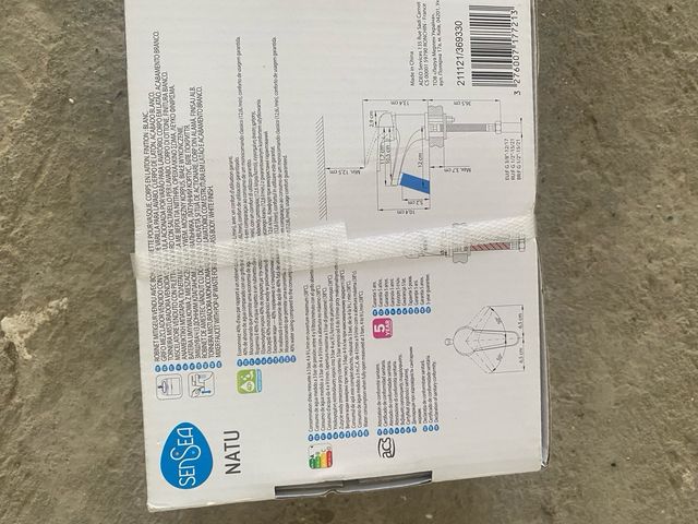 Grifo SENSEA NATU blanco sin estrenar