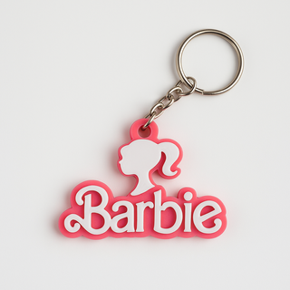 Llavero Barbie con figura y nombre
