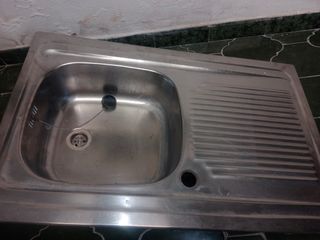 Fregadero Teka Metal con Sumidero PVC Nuevo