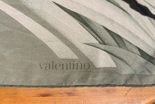 Pañuelo Valentino Verde Flores y Pájaro