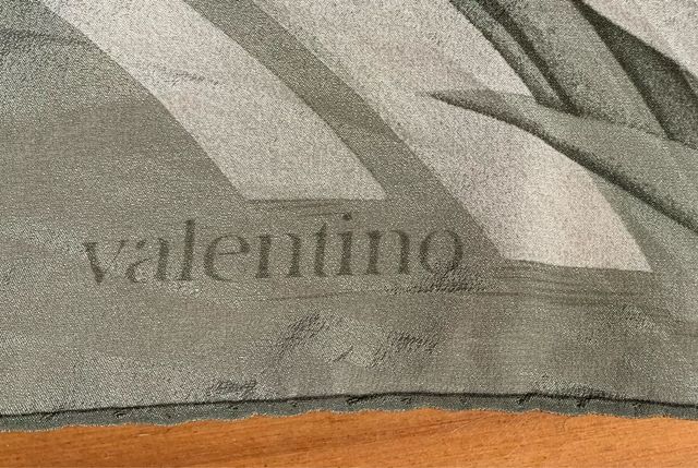 Pañuelo Valentino Verde Flores y Pájaro