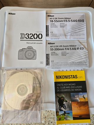 Cámara Nikon D3200 Negra