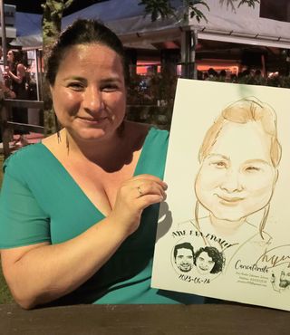 Servicio boda y eventos, caricaturas