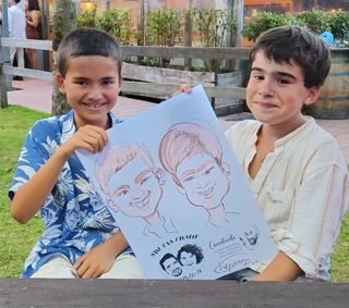 Servicio boda y eventos, caricaturas
