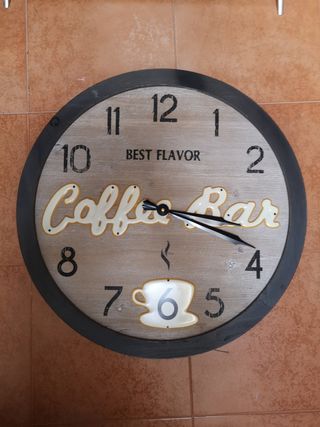 Reloj de Pared Coffee Bar