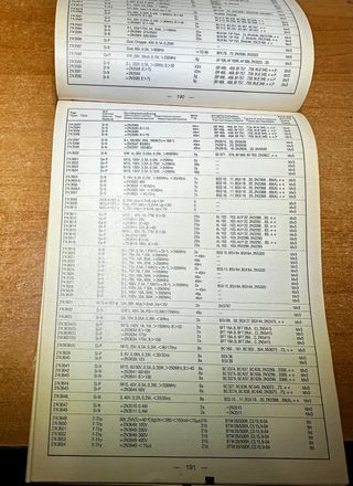 Libro VRT Band 2 Tabella Comparativa 1N..6000.. C