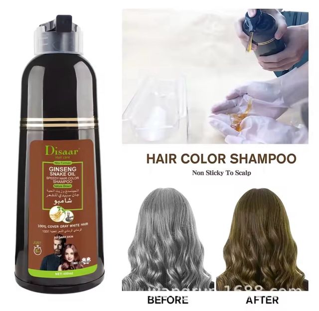 Shampoo Tinte Disaar Ginseng Snake Oil Marrón