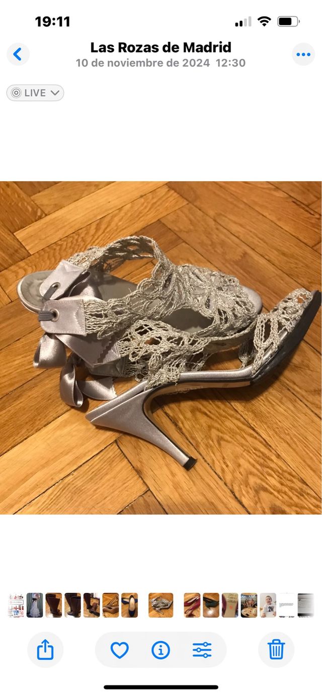 sandali da festa argentati