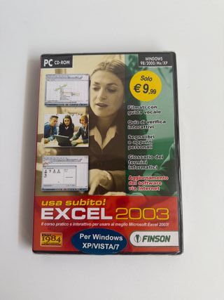 Excel 2003 Usa Subito! PC CD-ROM Finson Sigillato