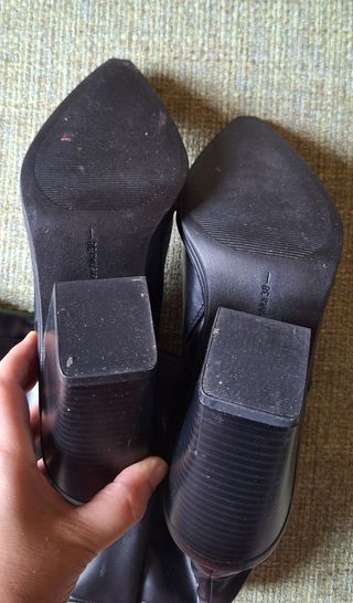Offerta.Stivali alti ecopelle neri