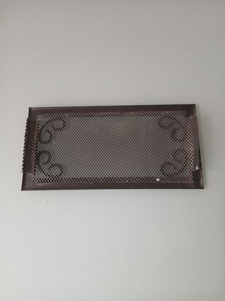 Rejilla para chimenea de metal Color gris oscuro