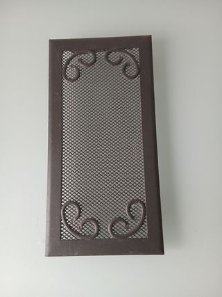 Rejilla para chimenea de metal Color gris oscuro