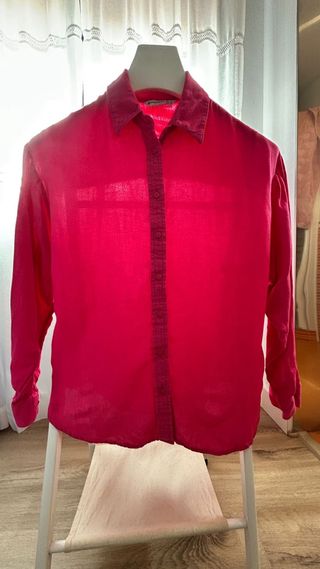 Camisa Stradivarius Rosa Talla M