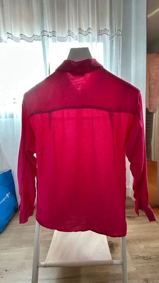 Camisa Stradivarius Rosa Talla M