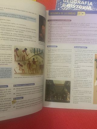 libros de Geologia y historia 1 eso