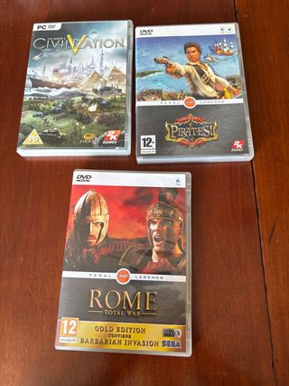 Juegos PC Civilization, Pirates!, Rome Total War