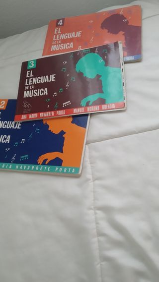 Libros El Lenguaje de la Música 1, 2, 3, 4