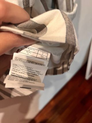 Americana Pimkie rayas gris y blanco Talla S