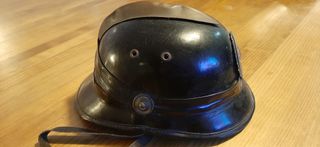 Casco de cuero Bomberos Rio de Janeiro