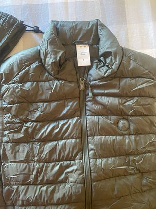 Chaleco plumífero Scalpers verde talla L 