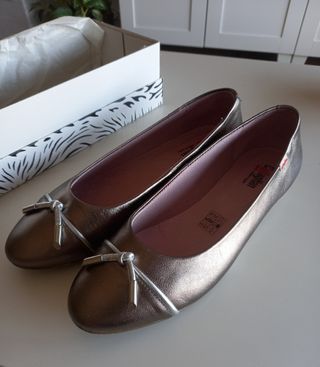 Bailarinas piel Callaghan T40 metalizadas