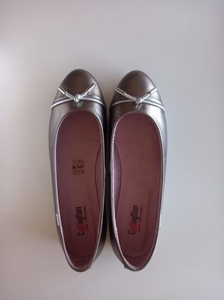 Bailarinas piel Callaghan T40 metalizadas