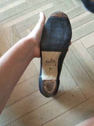 Zapatos de flamenca negros talla 36