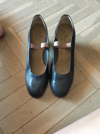 Zapatos de flamenca negros talla 36