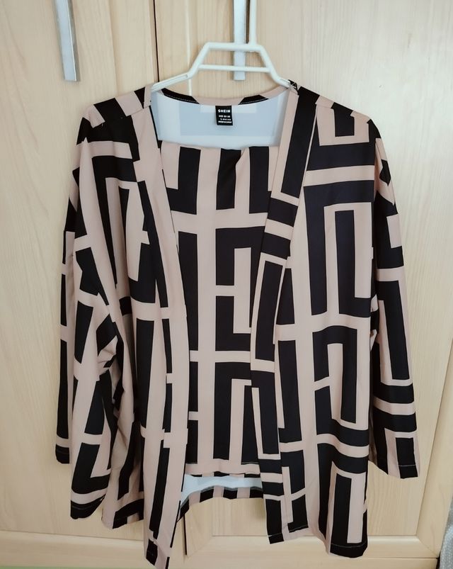 Conjunto SHEIN beige y negro