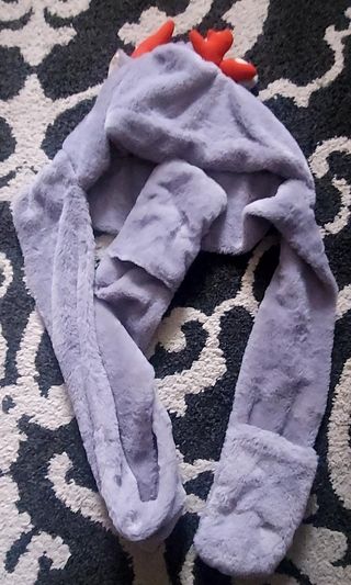 Gorro peluche reno gris con orejeras