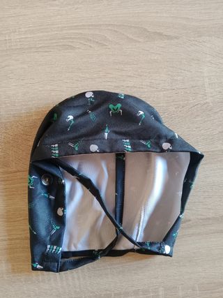 Gorro sanitario con estampado de esqueletos